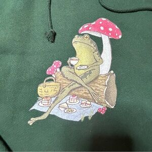 Cute Mushroom Frog Hoodie